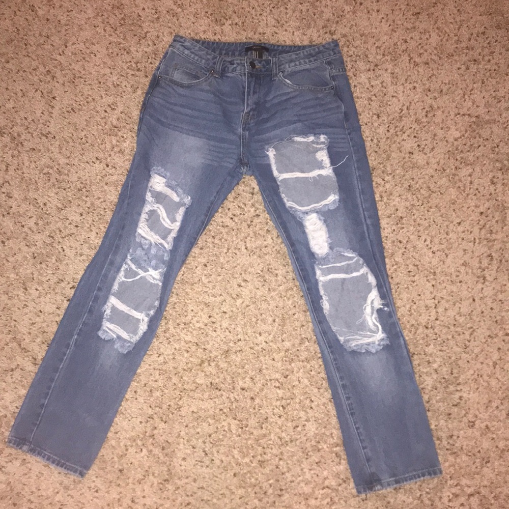 Forever 21 mom ripped jeans